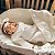 Saída de Maternidade Feminina - Macacão Gola em Bordado Inglês - Off White - Imagem 1