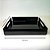 Bandeja De Acrílico Preto 3mm 25x20x4cm - Imagem 1