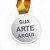 Medalha Redonda 5cm Acrílico Cristal P/ Personalizar - 50und - Imagem 1