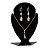 Expositor Bijuterias Colares Correntes Oval Mod.5 Preto - Imagem 1