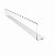 Cantoneira Aparadora Para Gôndola Tamanho 80x5cm PVC Cristal - Imagem 1