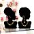 Kit 2 Busto Expositor Afro Para Colar E Brinco Acrílico Top - Imagem 2