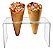 Expositor Servir Pizza Cone Temaki Sorvete  Acrilico 2 Furos - Imagem 4