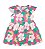 Vestido Com Calcinha Manga Flutter Floral - Imagem 1