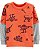 Busa Moletom Laranja e Cinza Dinossauros - Imagem 1