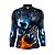 Camisa de Pesca Proteção Solar FPU 50+ Marca Pqs Fishing - Futebol -  La Bestia Negra - Modelo 01 - Imagem 1