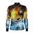 Camisa de Pesca Gola com Zíper 2019 Ref. 15 Estampa Truta - Imagem 2