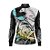 Camisa de Pesca Gola com Zíper 2019 Ref. 60 Peixe Tucunaré de Água Doce - Imagem 2