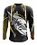 Camisa de Pesca Gola V Ref. 03 Estampa Dourado - Imagem 3
