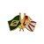 BT-101 - Pin Bandeira Brasil x Bandeira Demolay - Imagem 1