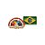 BT-153 - Pin Arco-Íris com Bandeira do Brasil - Imagem 1