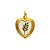 PI-013-D - Pingente Coração com Acácia Dourado Fundo Branco - Imagem 2