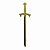 PR-003-D2 - Espada Reta Dourada - Sem Estojo - Imagem 1