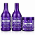 Kit Matizador Platinum Maycrene para Cabelos Loiros – Shampoo + Condicionador + Máscara - Imagem 1