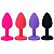 Plug Anal de Silicone com Pedra Redonda - P - Imagem 2