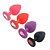 Plug Anal de Silicone com Pedra Redonda - P - Imagem 1