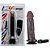 Protese Black Realístico com Vibrador externo 18 x 4,5 - Imagem 2