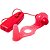 Anel Estimulador Com Plug e Vibrador Vermelho Hot Flowers - Imagem 1