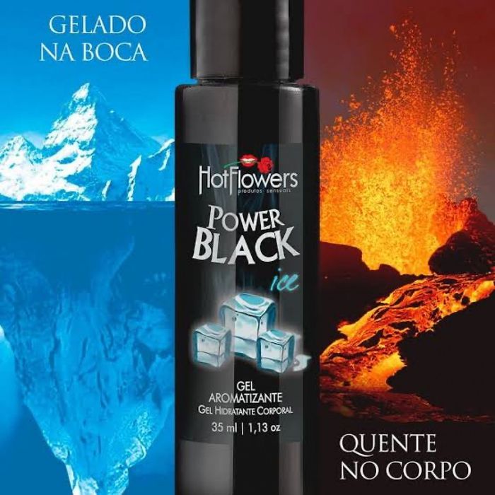 Power Black Ice - Gel 35ml Embalagem c/ 10 unid  Hot Flowers - Imagem 2
