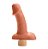 Prótese convencional com vibrador interno na cor natural- 15x5,4cm - Imagem 1