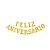 Enfeite Decorativo - Feliz Aniversário Glitter - Imagem 1