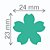 Furador Artesanal Jumbo Premium Flor Sakura - 24mm x 23mm - Imagem 1