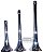 Buzina a ar com suporte e som alternado 3 cornetas cromada 12V - Imagem 5