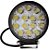 Farol auxiliar Redondo 14 LED's com suporte superior importada - Imagem 1