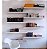 8 Prateleiras Nichos Mdf 60x20 Branco Decoracao Livros Sala - Imagem 1