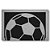 Tapete Capacho Bola de Futebol - Preto - Imagem 1