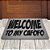 Tapete Capacho Welcome To My Cafofo - Prata - Imagem 2