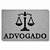 Tapete Capacho Advogado - Prata - Imagem 1