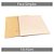 Placa em Fibra Cobreada Virgem Face Simples 10x10cm - Imagem 2