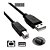 Cabo USB 2.0 AB 1.5M Preto para Arduino Uno, Mega - Imagem 3