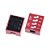 Chave DIP Switch Vermelho 2 4 6 e 8 Vias - Imagem 3