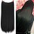 Aplique Mágico Fio Invisível Cabelo Sintético Fibra Futura 60cm preto liso - Imagem 1