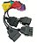 Kit 4 Cabos Adaptadores Coloridos FIAT JEEP  Para Multiecuscan e Alfaobd - Imagem 1