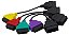 Kit 4 Cabos Adaptadores Coloridos FIAT JEEP  Para Multiecuscan e Alfaobd - Imagem 2