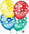 Balão patinhas colorido - 4un (4 cores) - Imagem 1