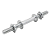 Barra Halter 40cm Rosca Maciça Com Arruela De Proteção Inox - Imagem 1