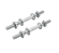 Barra Halter 40cm Rosca Maciça Com Arruela De Proteção Inox (PAR) - Imagem 1