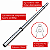 Barra Tubular 1,20m em Aço Carbono com Presilhas - Imagem 2