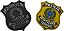 Kit Patch Emborrachado Brasão  PRF - Imagem 1