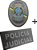 Kit Patch Policia Judicial Emborrachado - Imagem 1