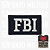 Emblema FBI Patch Bordado C/Velcro 7x5cm - Ponto Militar - Imagem 1