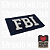 Emblema FBI Patch Bordado C/Velcro 7x5cm - Ponto Militar - Imagem 2