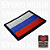 Bandeira da Rússia C/Velcro Patch Bordado 7x5cm - Imagem 2