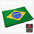 Bandeira Do Brasil Patch Bordado  7x5cm - Ponto Militar - Imagem 2