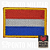 Bandeira da Holanda Patch Bordado  8x5,5cm - Ponto Militar - Imagem 1