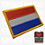 Bandeira da Holanda Patch Bordado  8x5,5cm - Ponto Militar - Imagem 2